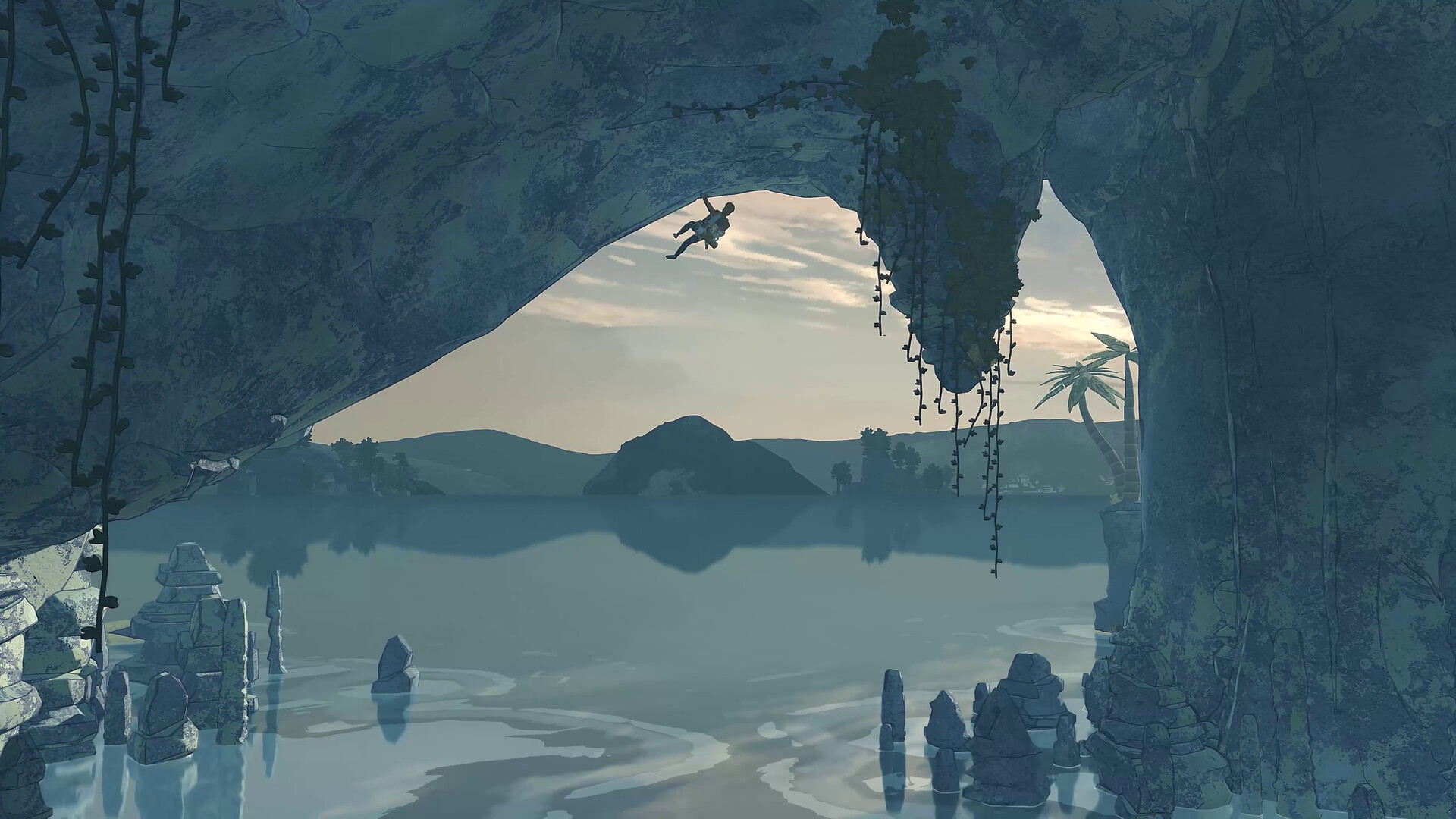 A screenshot from Cairn’s On the Trail: Deep Water DLC.