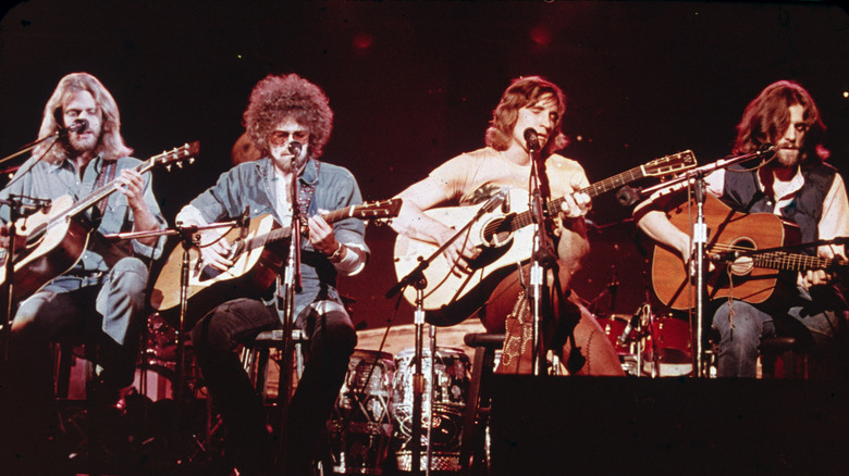 Eagles performing on stage in 1970s