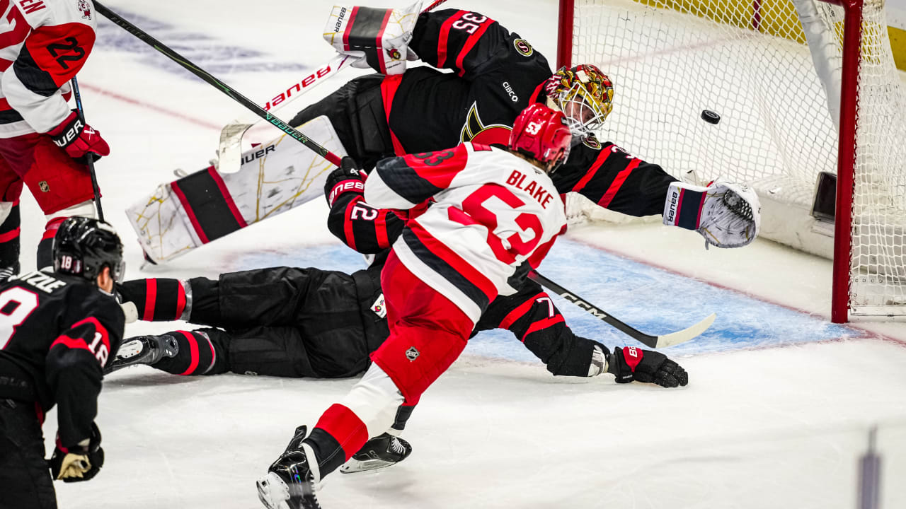 Blake answers with a wrister