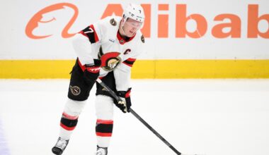 Senators' Brady Tkachuk exits vs. Islanders with injury