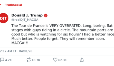 BREAKING NEWS: Trump Revives Tour de Trump, Slaps 200% Tariff on Campagnolo Cycling West