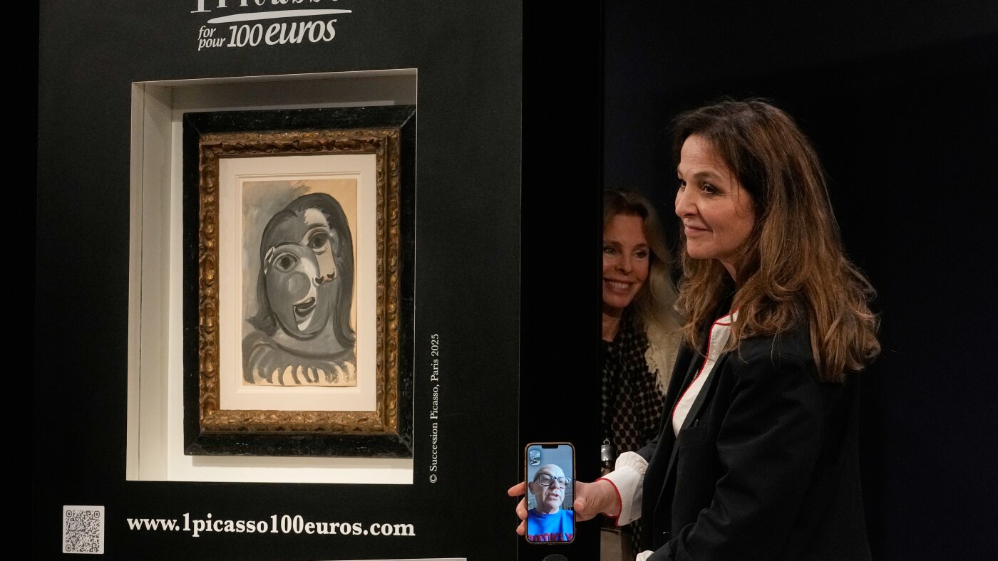 Raffle winner claims a Picasso with a $117 ticket : NPR