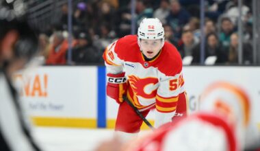 Abram Wiebe makes NHL debut with Calgary Flames - Grand Forks Herald