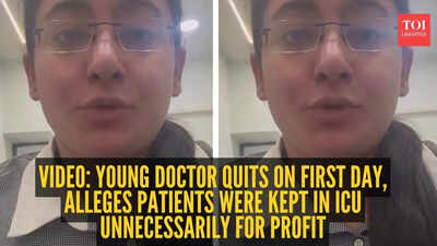 Video: Young doctor quits on first day, alleges patients were kept in ICU unnecessarily for profit: ‘Keep them for…’
