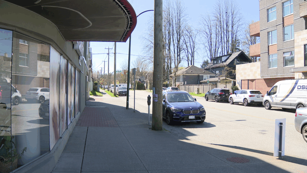 West Broadway near Blenheim Street on Wednesday April 8, 2026. (CityNews Image)