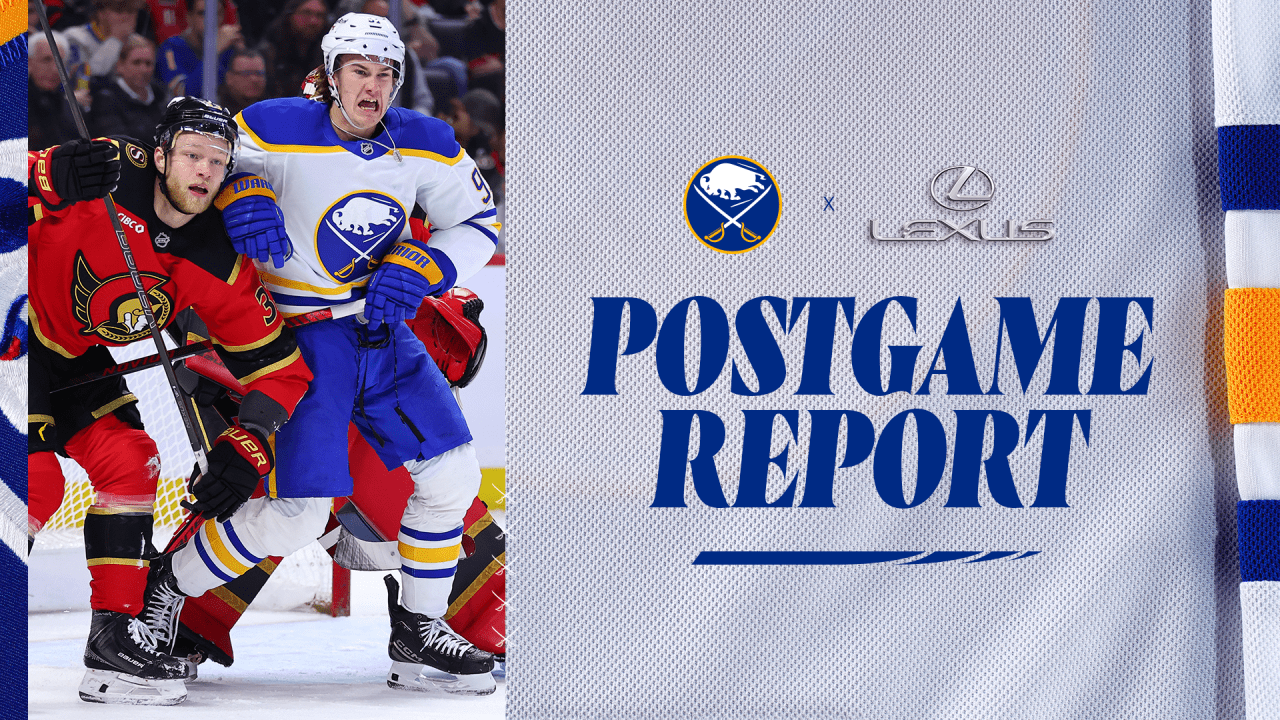 Tough offensive night in Ottawa delays Sabres’ playoff clinch