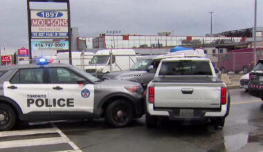 2 in custody after dramatic takedown involving stolen pickup truck in west end