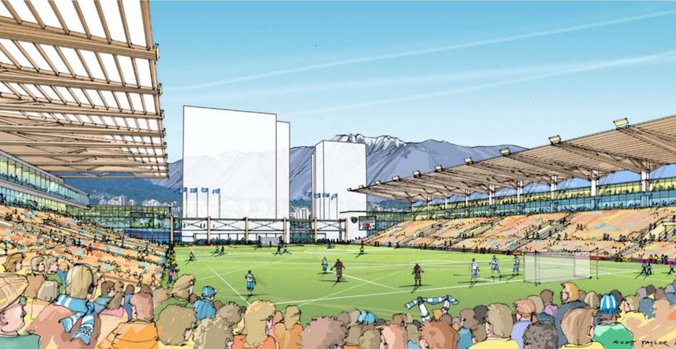 whitecaps stadium waterfront gastown railyard