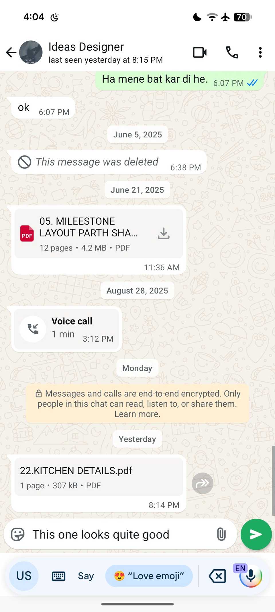 compact view for voice typing on Pixel