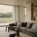 © Tasha Tylee Wildcoast House / Pandolfini Architects - Interior Photography, Living Room, Wood, Sofa, Table, Chair