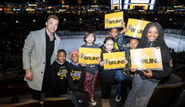 King Clancy nominee Harris of Bruins opens pathways for youth hockey players