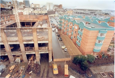 1986: View of Yaletown from a rooftop.