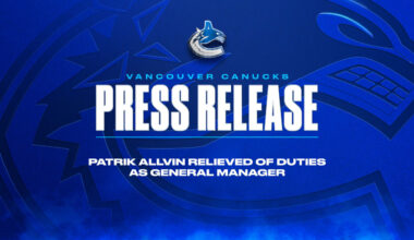 PATRIK ALLVIN RELIEVED OF DUTIES AS GENERAL MANAGER