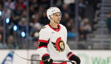 Senators' Artem Zub exits Game 1 vs. Hurricanes