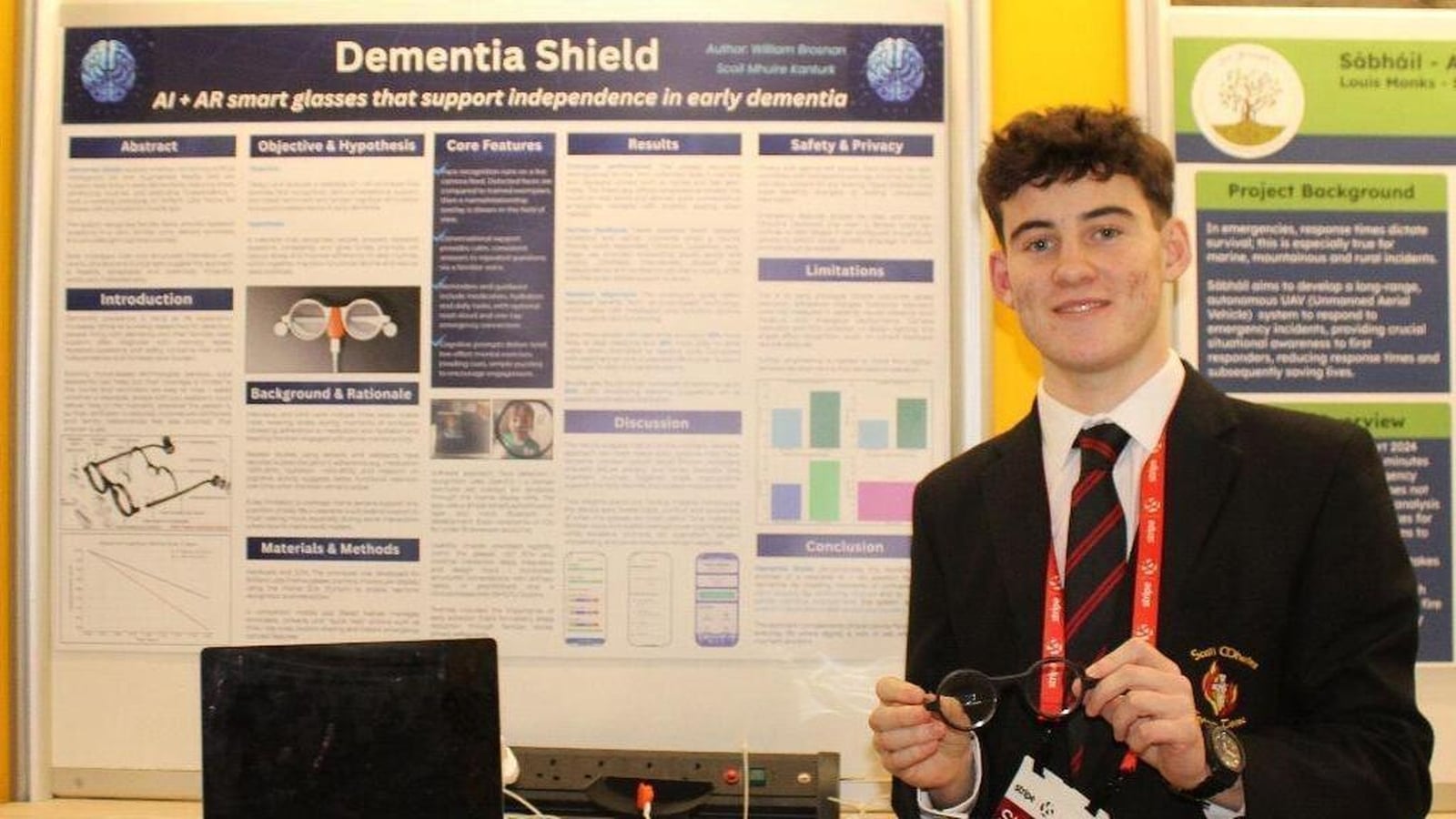 Cork Student showcases 'Dementia Shield' app for Smart Glasses