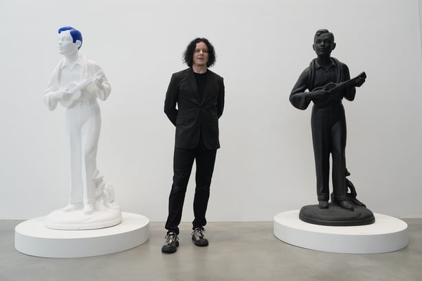Jack White during a preview for the Jack White: These Thoughts May Disappear exhibition, at the Newport Street Gallery, south east London. The exhibition marks the first public presentation of works by the American artist and musician. Picture date: Thursday May 28, 2026. PA Photo. Photo credit shou