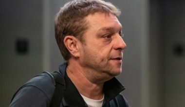 A close-up of Glen Crossley at the Montreal courthouse.