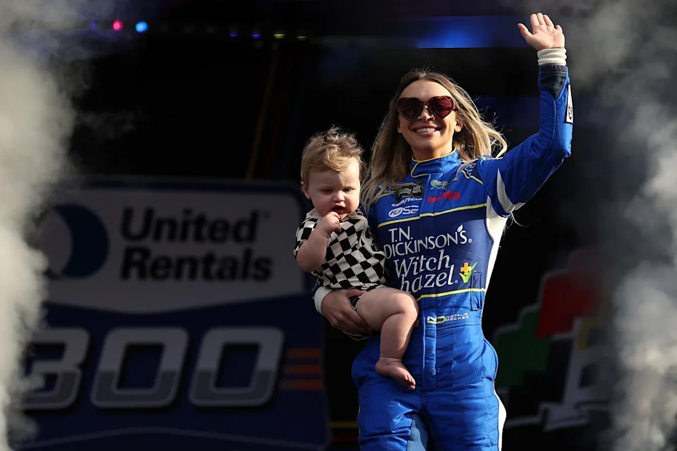 Natalie Decker, driver of the #35 T.N. Dickinson's Witch hazel Chevrolet.