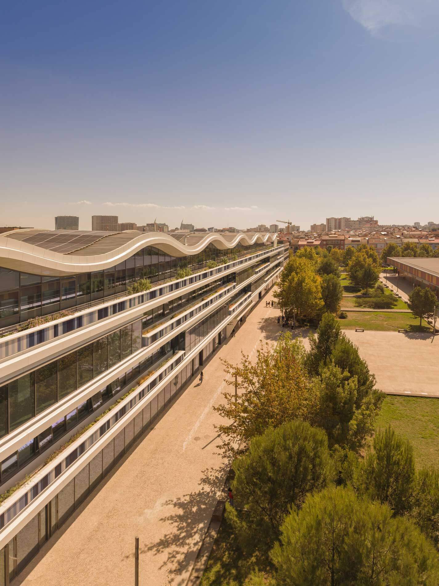 elevation view of oriente green campus