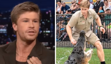 Robert Irwin pinned by crocodile in terrifying encounter