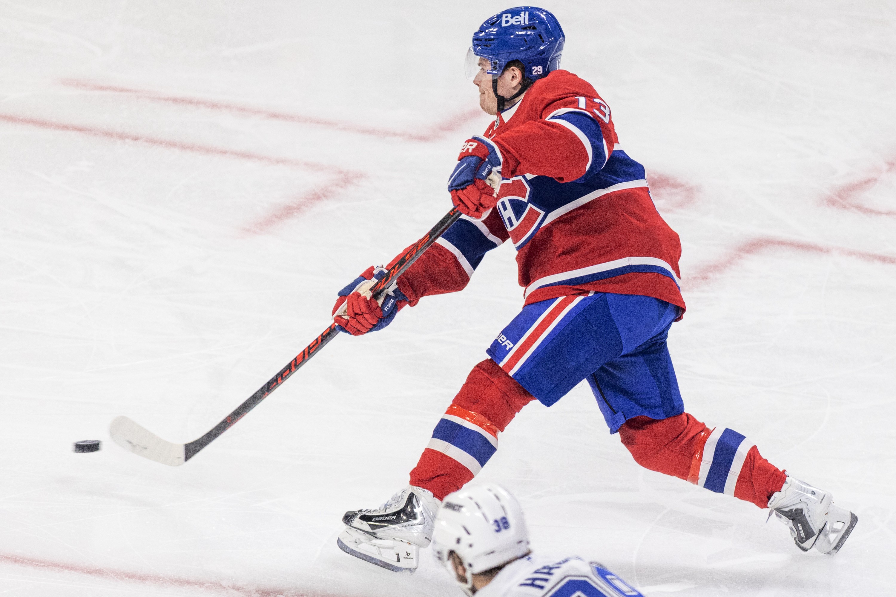 Canadiens player on the ice
