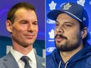 Toronto Maple Leafs GM John Chayka and captain Auston Matthews.