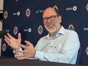 Axel Schuster speaks during a media roundtable session on Wednesday in Vancouver.