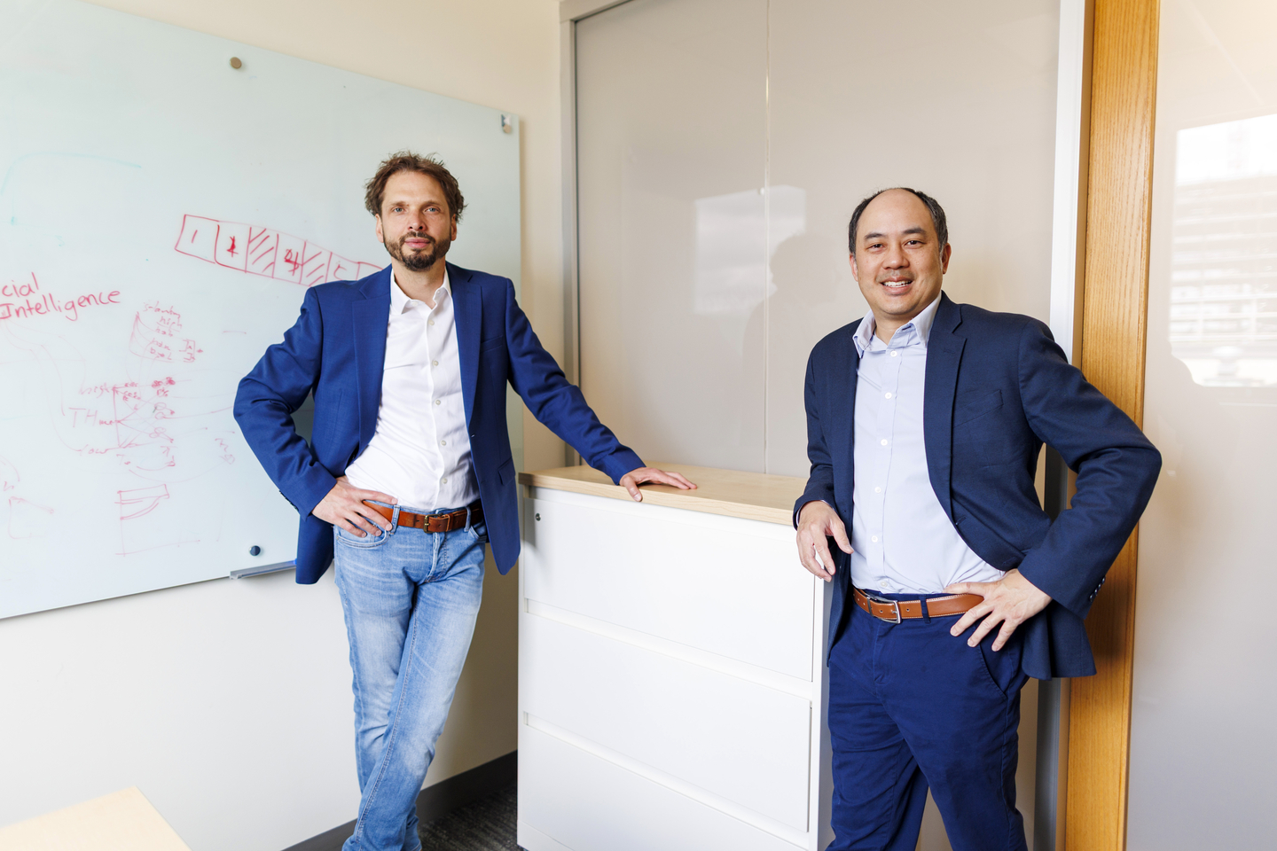 Hugo Aerts (left) and Raymond Mak.