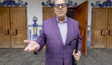 Emanuel Linhares, one of the organizers of the annual Portuguese Senhor Santo Cristo dos Milagres procession, outside the Mission Sant Cruz in Montreal.
