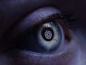 eye with AI image