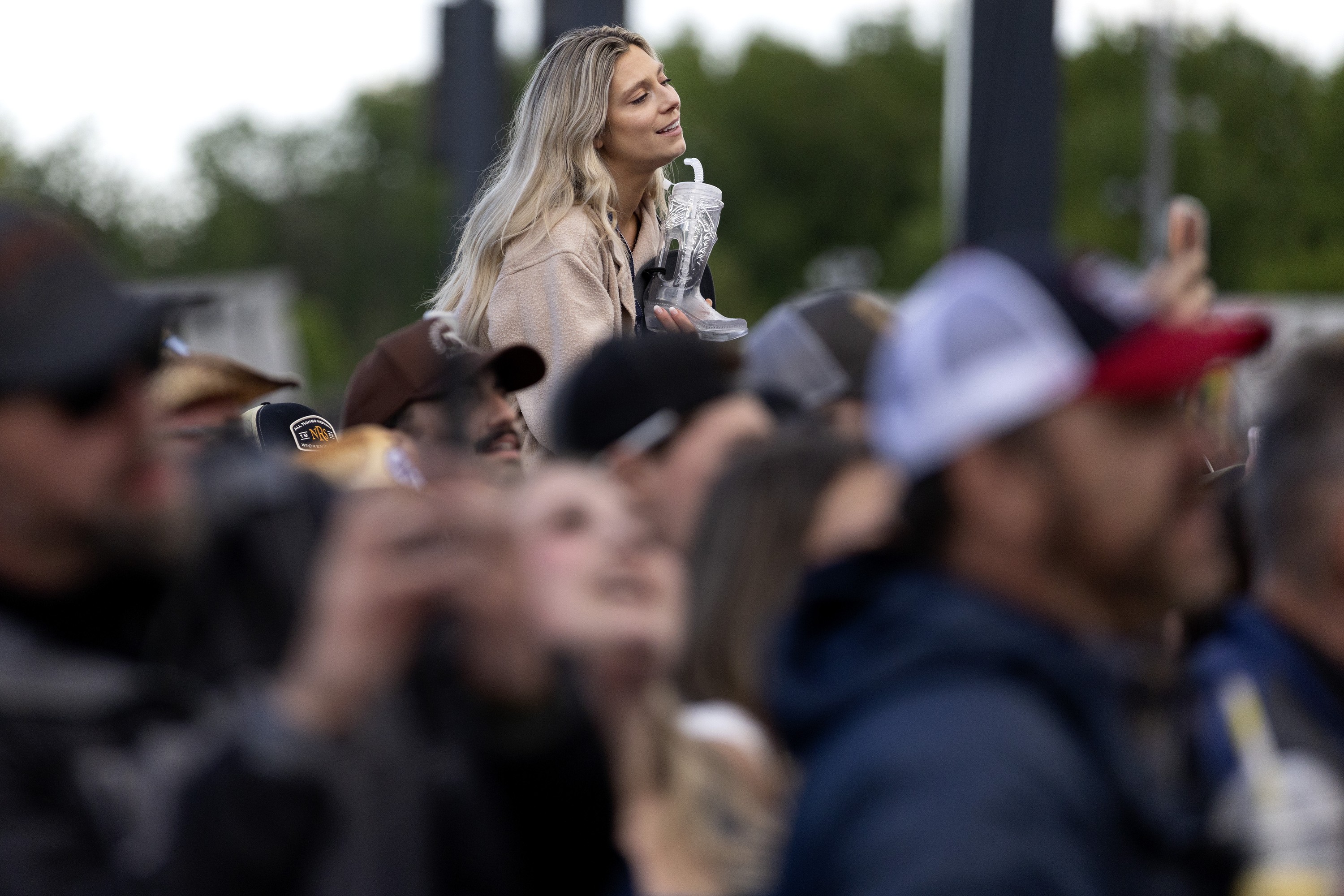 Country fans enjoy the Luke Combs concert.