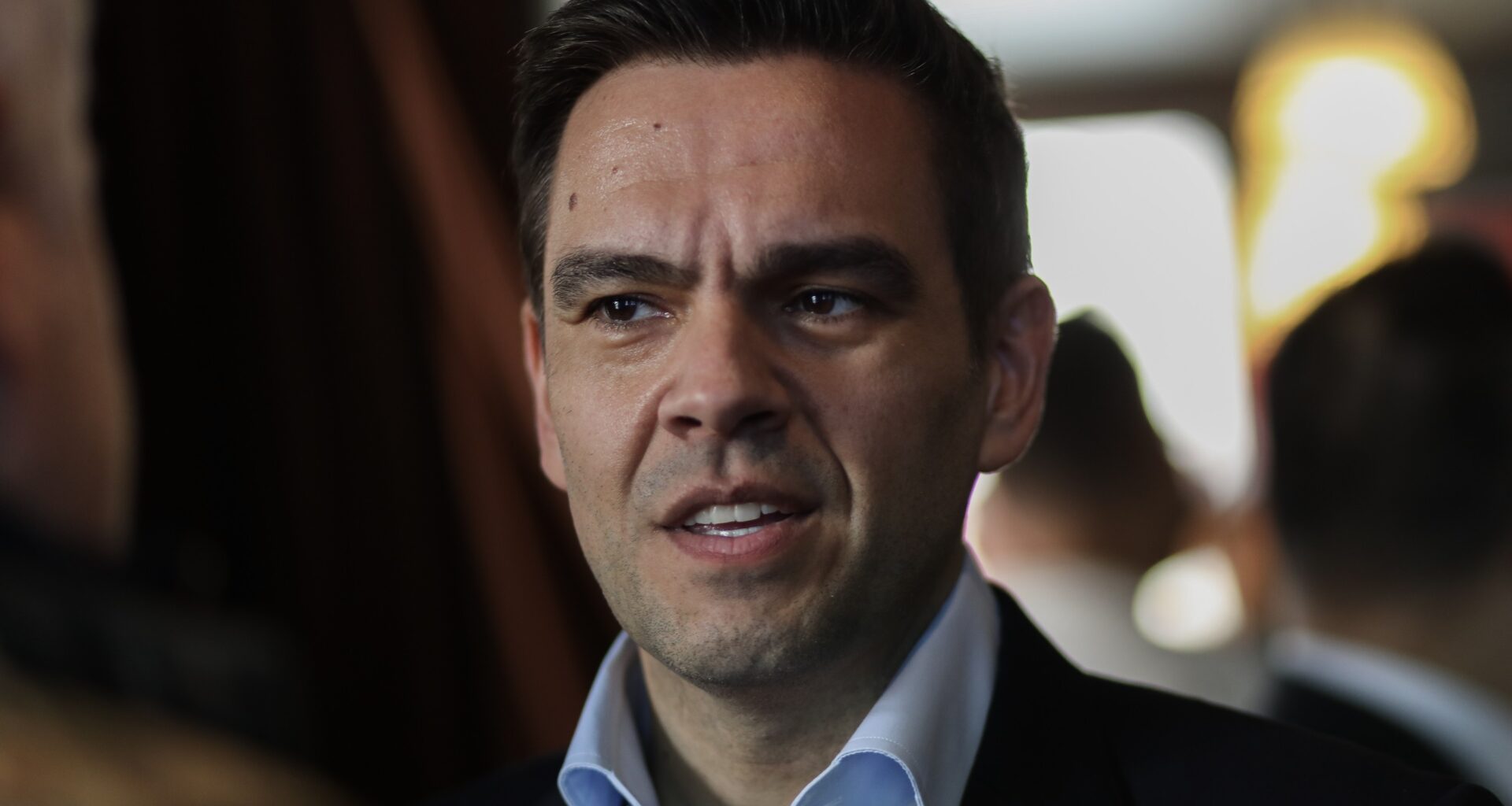 head and shoulders shot of Quebec Liberal Leader Charles Milliard