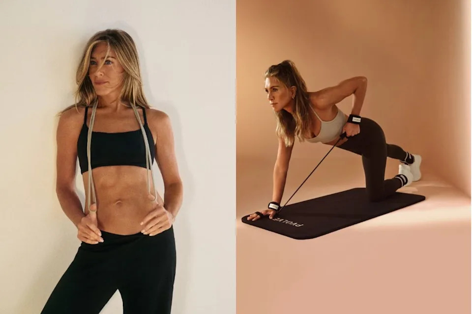 Jennifer Aniston uses the Pvolve training plan, which utilises specialist equipment such as the P3 trainer, pictured right (Pvolve/Jennifer Aniston)