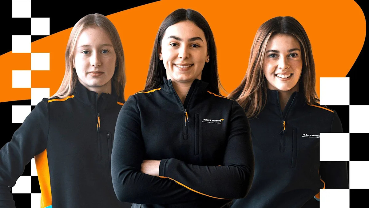 Meet the three Ellas racing through McLaren's F1 ranks