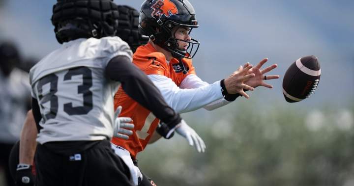 B.C. Lions looking to build as training camp opens - Calgary