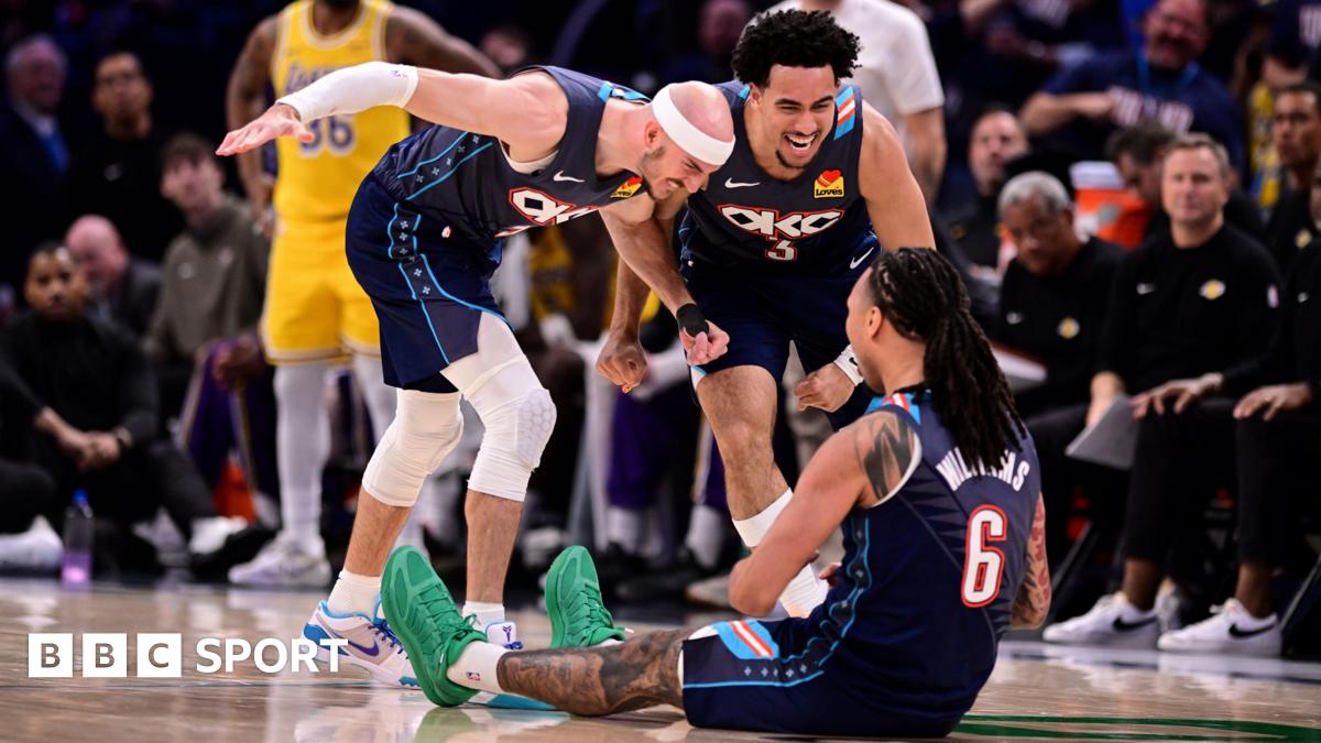 Orlando Magic players celebrate