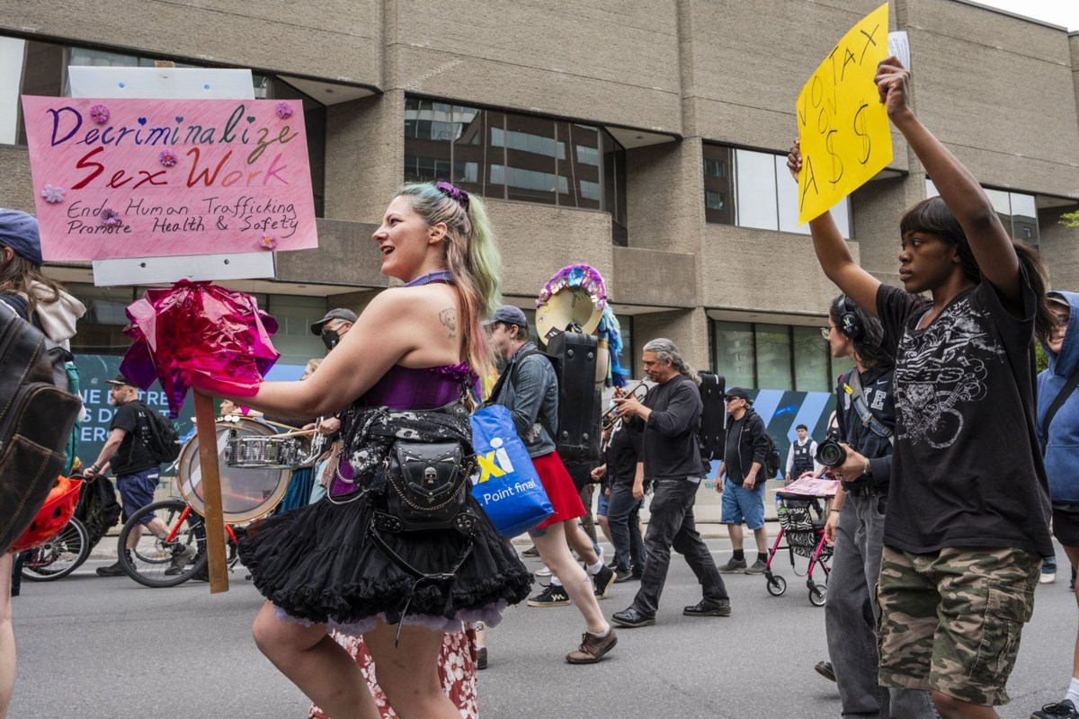 Montreal sex workers march for stronger labour rights on F1 weekend