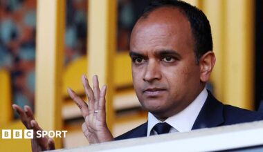 Vinai Venkatesham watching a Tottenham game