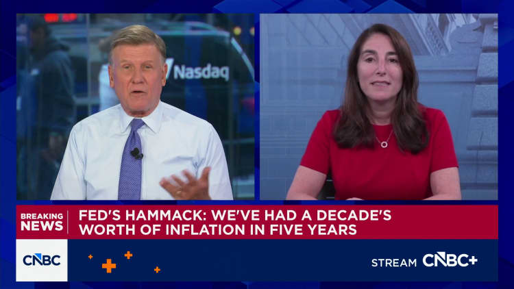 Watch CNBC’s full interview with Federal Reserve Bank of Cleveland President Beth Hammack