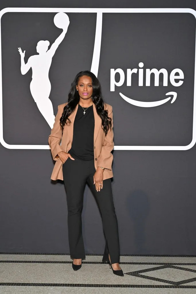 Swin Cash attends the Prime Video celebration for the WNBA On Prime Tip Off at Brooklyn Museum on May 5, 2026 in Brooklyn, New York. Getty Images for Prime Video