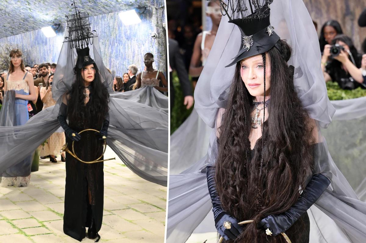 Madonna's witchy Met Gala 2026 red carpet look comes with a coven