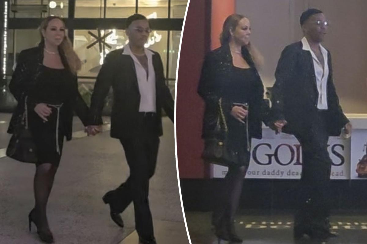 Mariah Carey, Anderson .Paak seen on PDA-filled movie date
