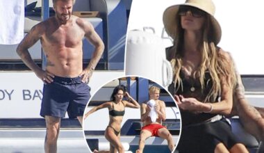 Victoria Beckham and David vacation on a yacht in Ibiza