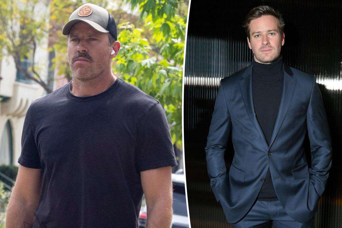 Armie Hammer shows off rugged new look on rare outing 5 years after sex abuse scandal