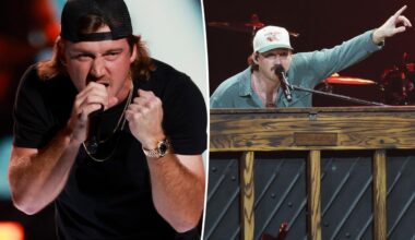 Morgan Wallen pushes piano over mid-performance after equipment failure