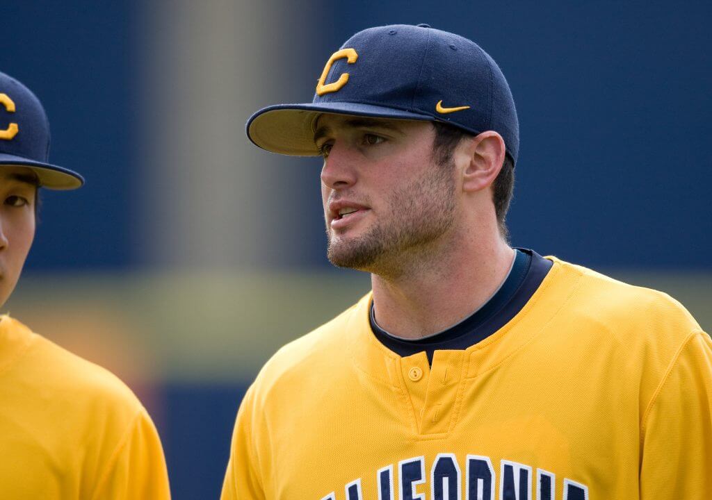 Paul Toboni during a 2012 Cal baseball game.