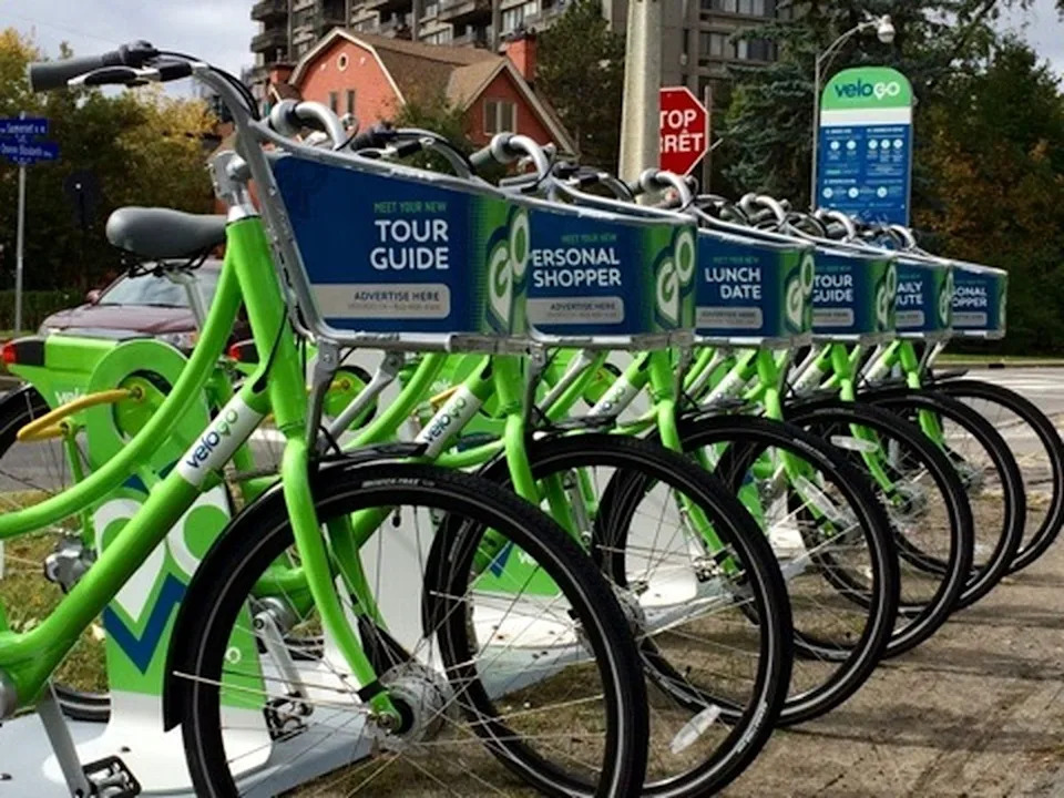 A 2014 file photo of VeloGo bikes.