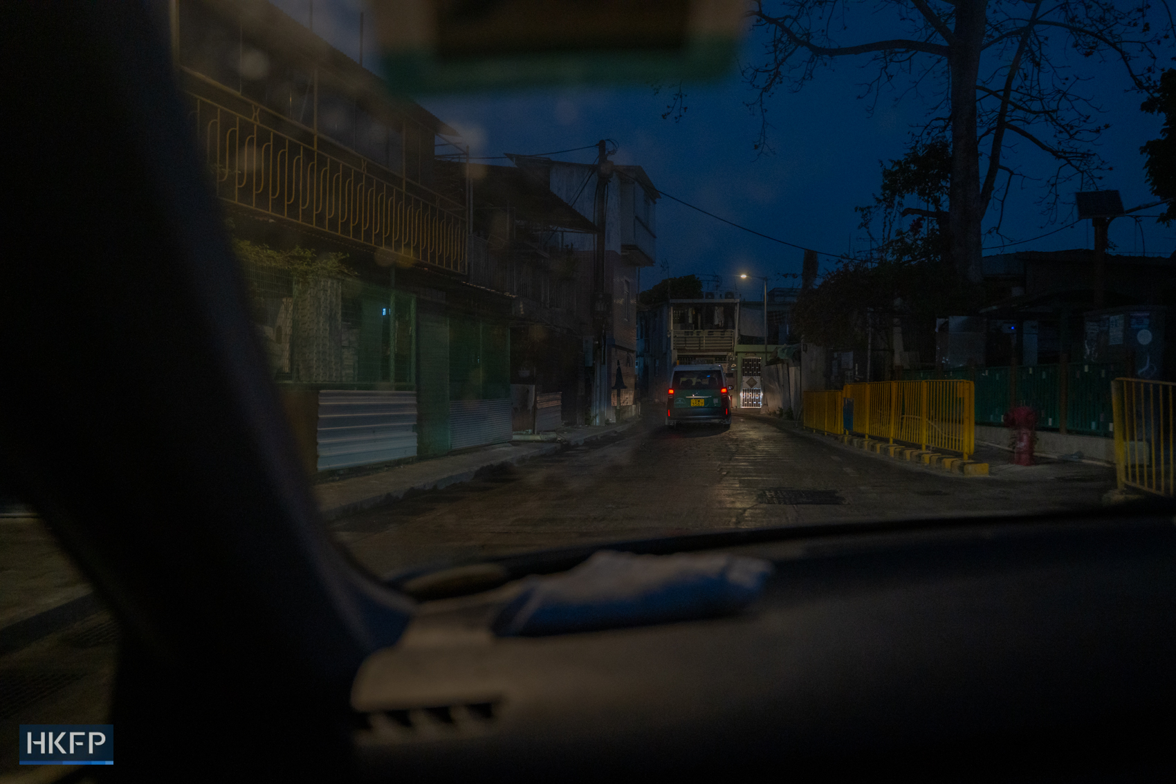 Fung Hon-shing drives to a remote shore in Yuen Long at 5am on March 25, 2026, to take pictures of migratory birds. Photo: Kyle Lam/HKFP.