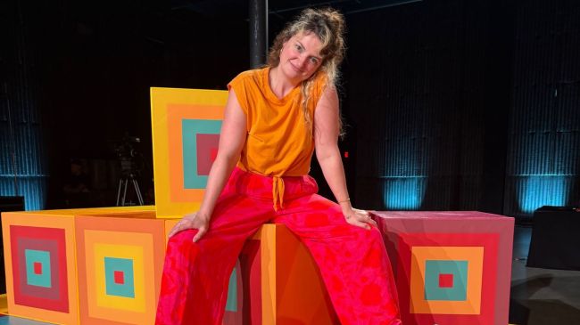 Production designer Chloe Badner on the set of 'Game Changer'