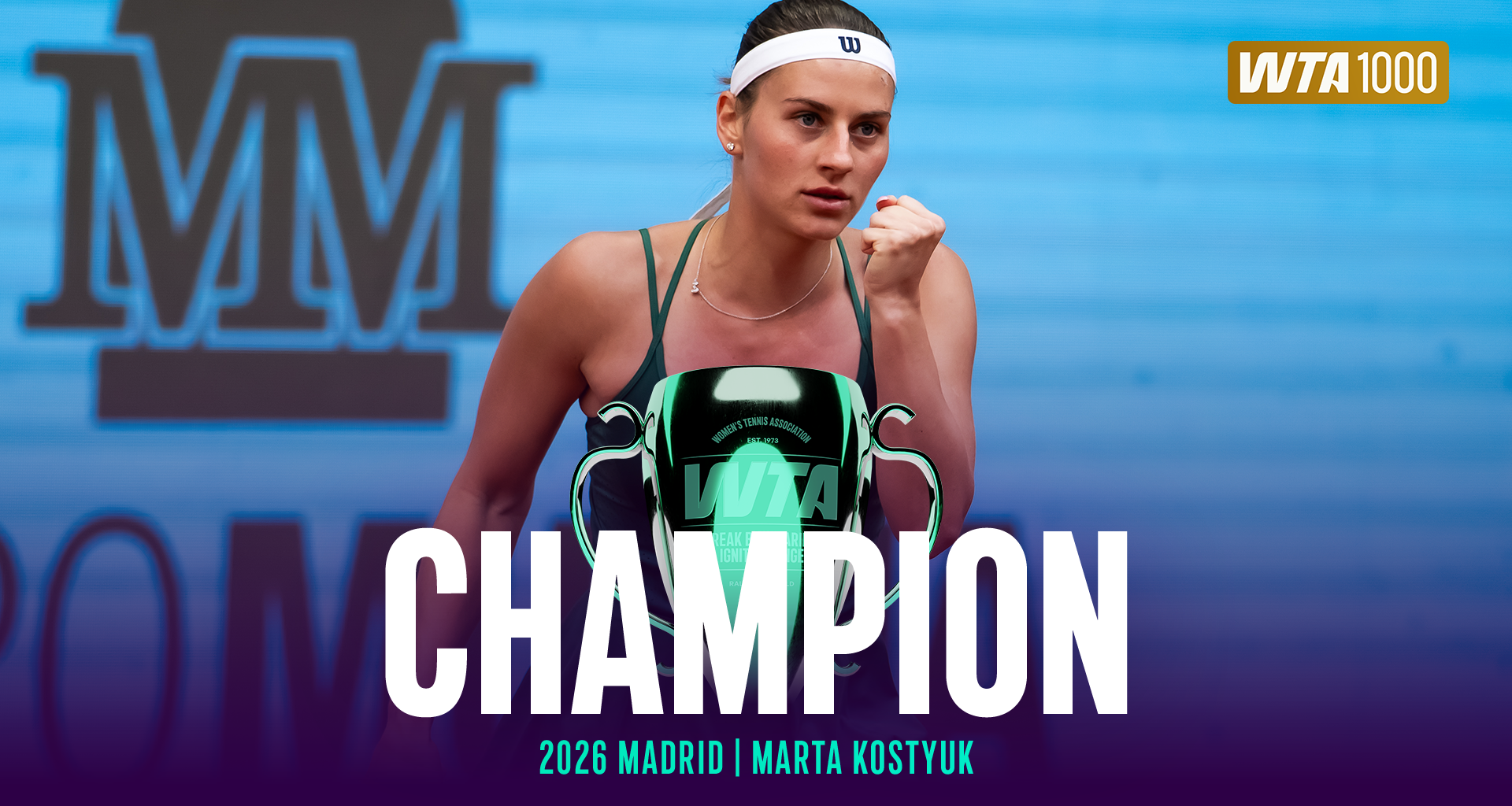 How Kostyuk shed the 'curse' of early expectations to win first WTA 1000 crown